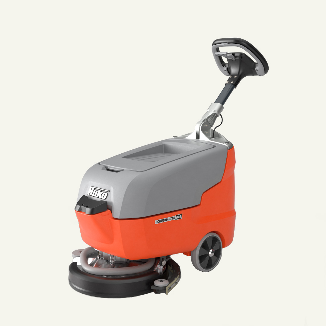 Lavadora-aspiradora Hako Scrubmaster B25 para limpeza profissional