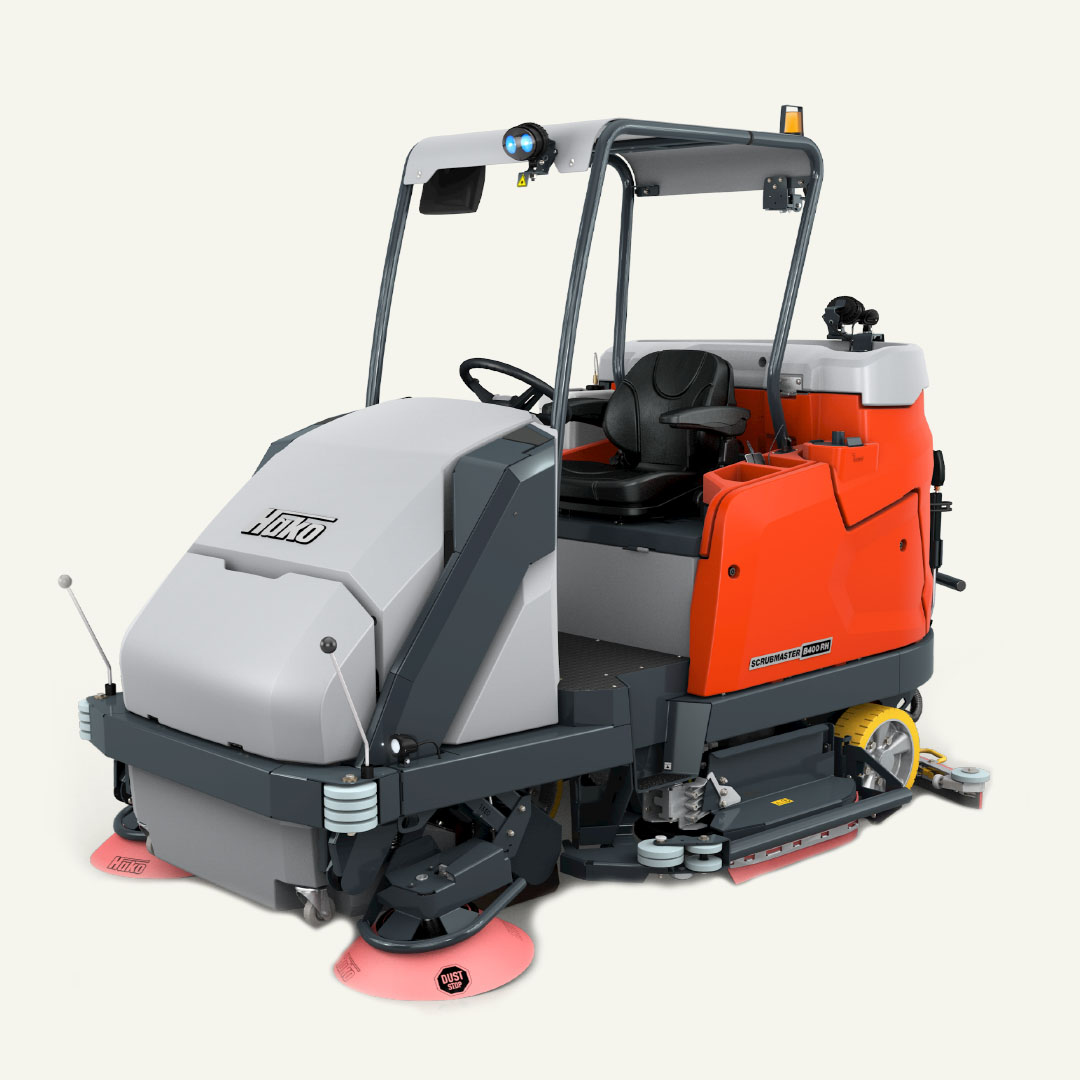 Lavadora-aspiradora Hako Scrubmaster B400 R para limpeza profissional
