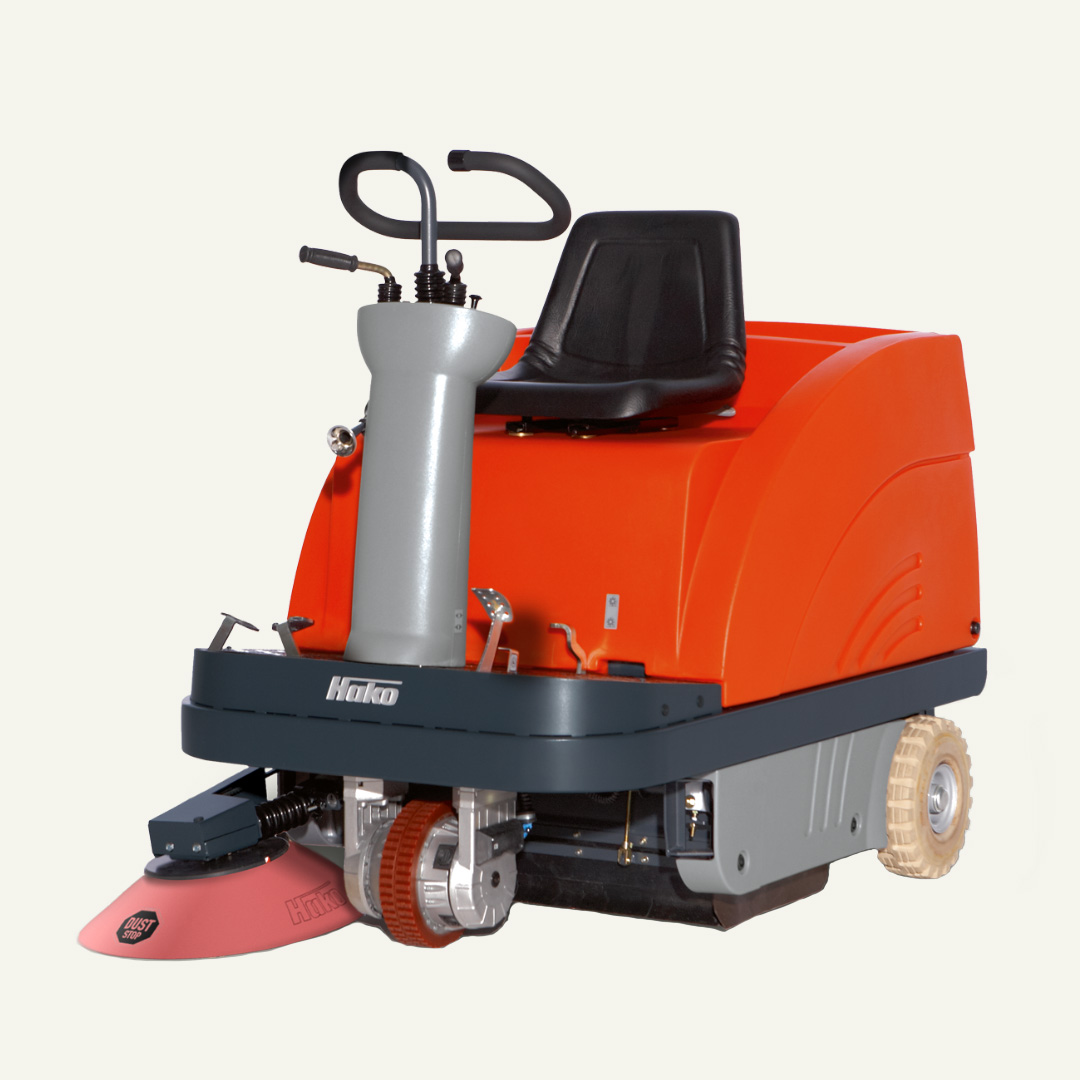 Varredora Hako Sweepmaster 900 R para limpeza profissional