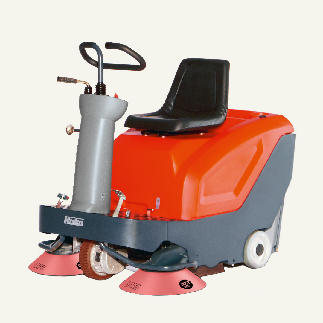 Varredora Hako Sweepmaster B800 R para limpeza profissional